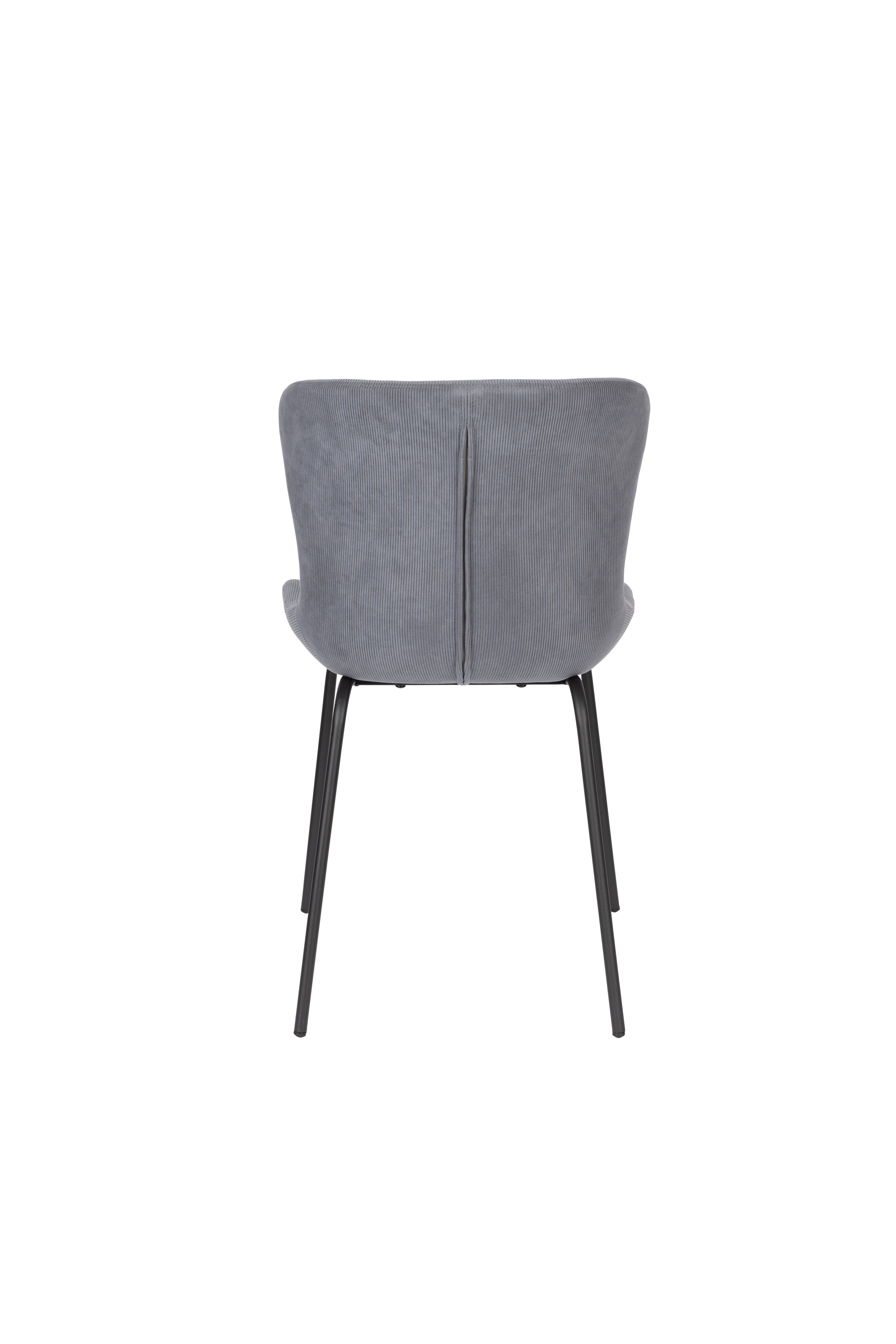 Stuhl Junzo Rib in Blau präsentiert im Onlineshop von KAQTU Design AG. Stuhl ist von White Label Living