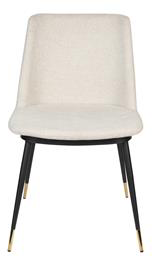 Stuhl LIONEL in Beige /Schwarz präsentiert im Onlineshop von KAQTU Design AG. Stuhl ist von White Label Living