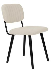 Stuhl JAKE  in OFF WHITE BOUCLÉ präsentiert im Onlineshop von KAQTU Design AG. Stuhl ist von White Label Living