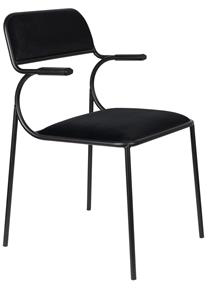 Stuhl ALBA in Schwarz präsentiert im Onlineshop von KAQTU Design AG. Stuhl mit Armlehne ist von Zuiver