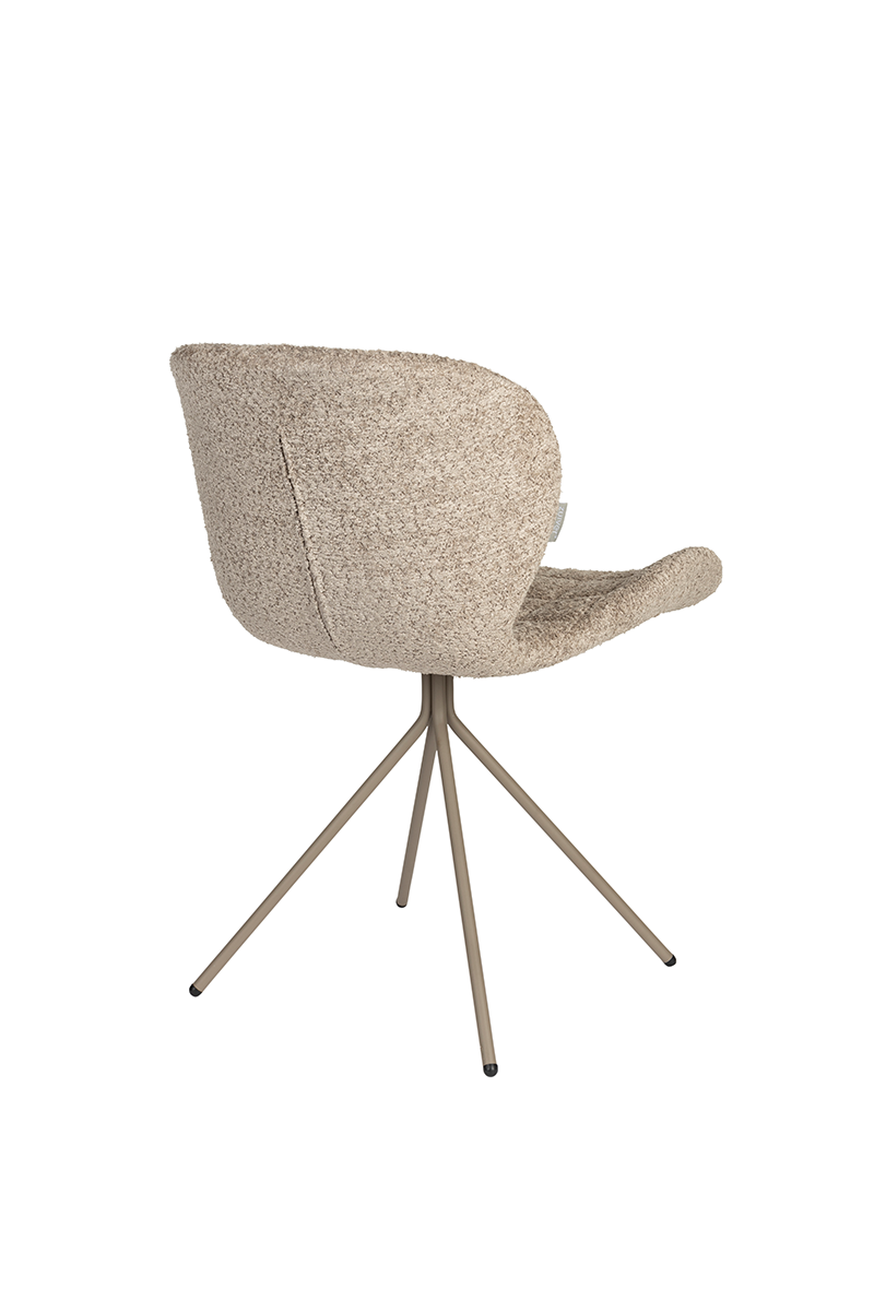 Stuhl OMG Soft in  Beige präsentiert im Onlineshop von KAQTU Design AG. Stuhl ist von Zuiver