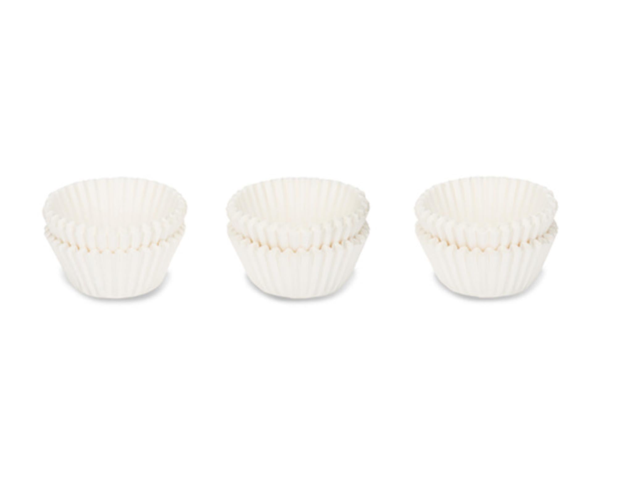 PÂTISSE Papier Pralinenförmchen ø 2.5 cm weiss 150 Stück in  präsentiert im Onlineshop von KAQTU Design AG. Backform / Backblech ist von PATISSE