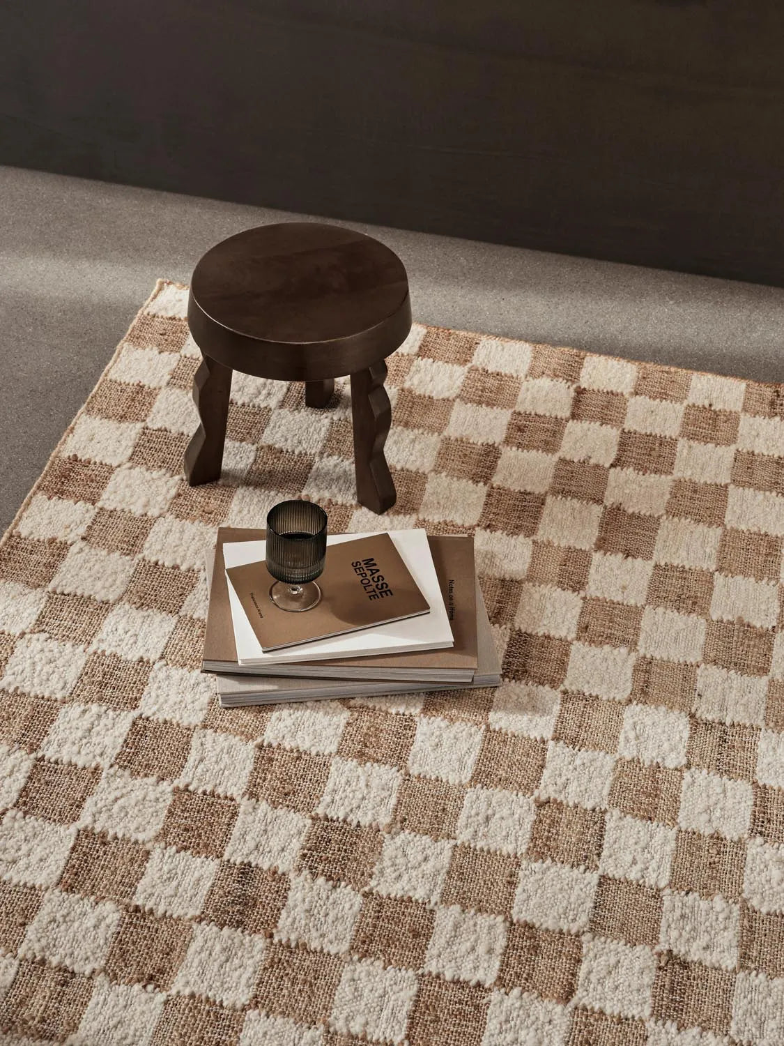 Moderner Ferm Living Teppich aus Wolle und Jute, 200x300 cm.