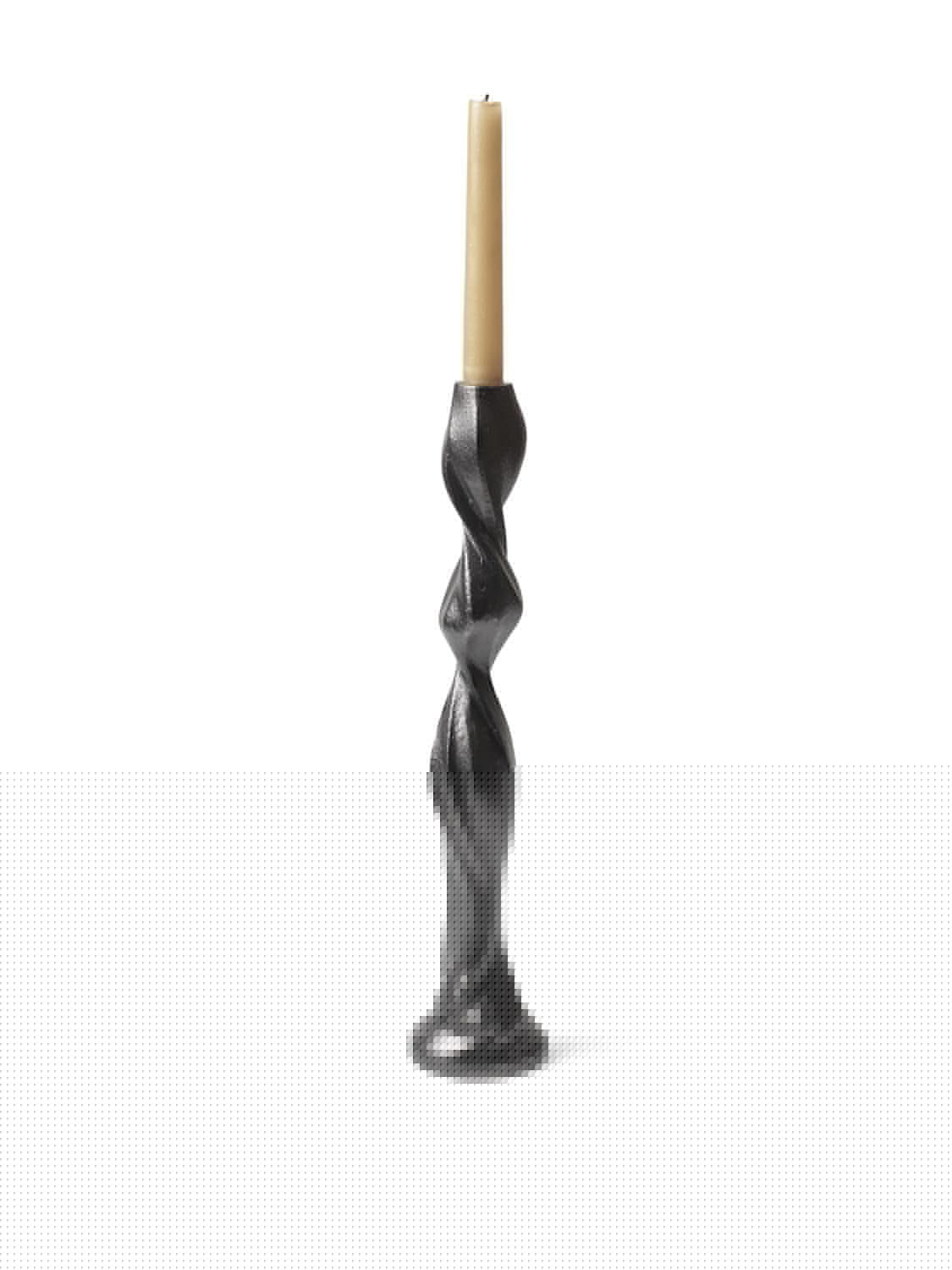 Gale Kerzenhalter H38  in  Blackened Aluminium präsentiert im Onlineshop von KAQTU Design AG. Kerzenständer ist von Ferm Living