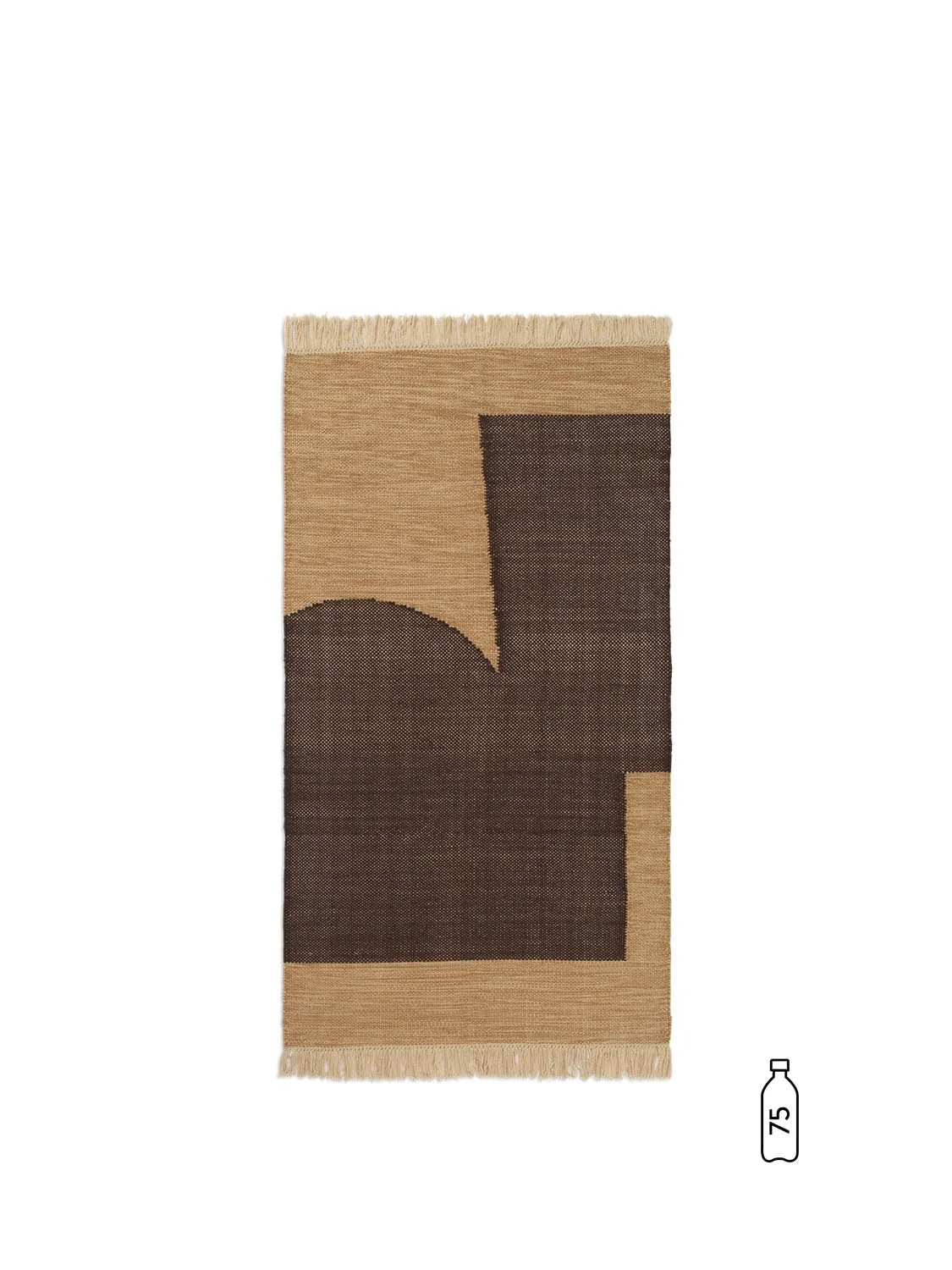 Forene-Teppich 80x140: Nachhaltig, aus recyceltem PET, handgewebt, modern, pflegeleicht, für Innen- und Außenbereich.