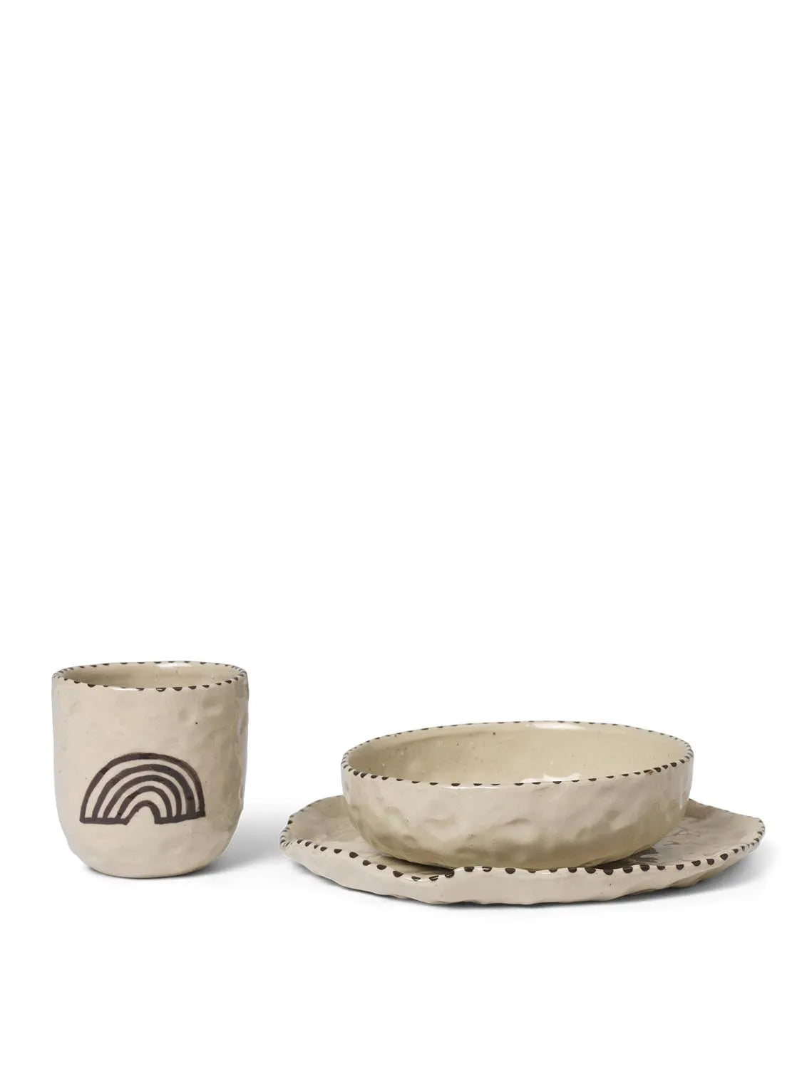 Naive Ceramic Set: Zeitlose Eleganz für moderne Tischarrangements.