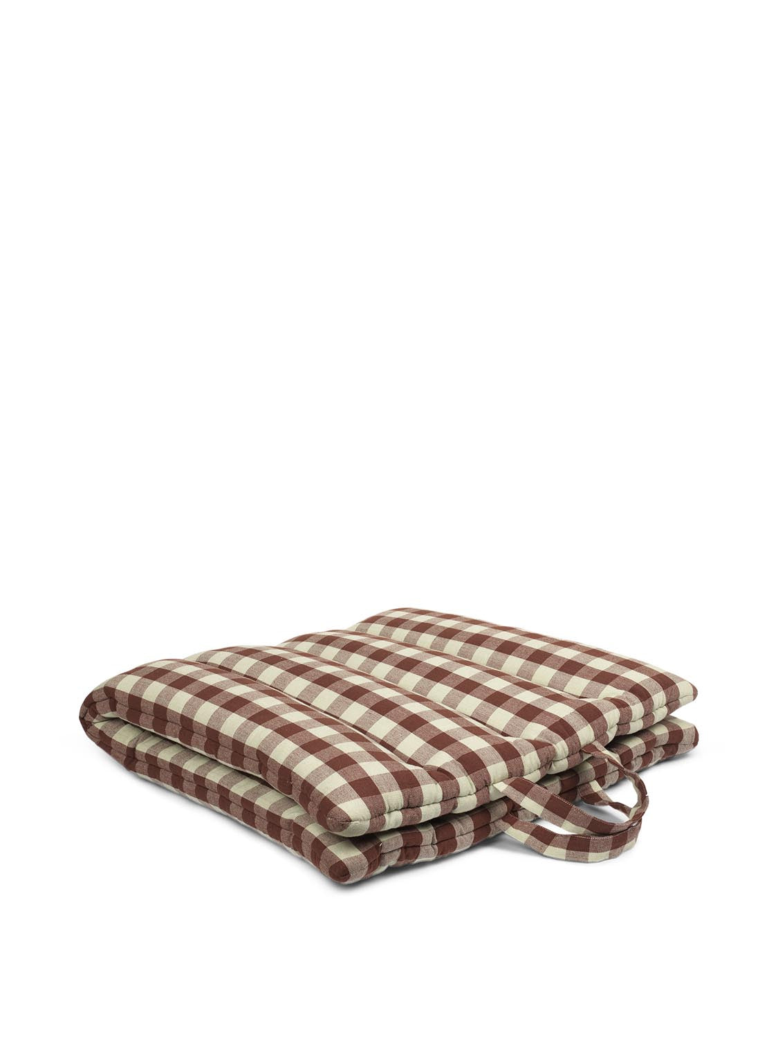 Stilvolle Bothy Check Folding Mat von Ferm Living: Komfortabel, nachhaltig und perfekt für entspannte Momente drinnen und draußen.