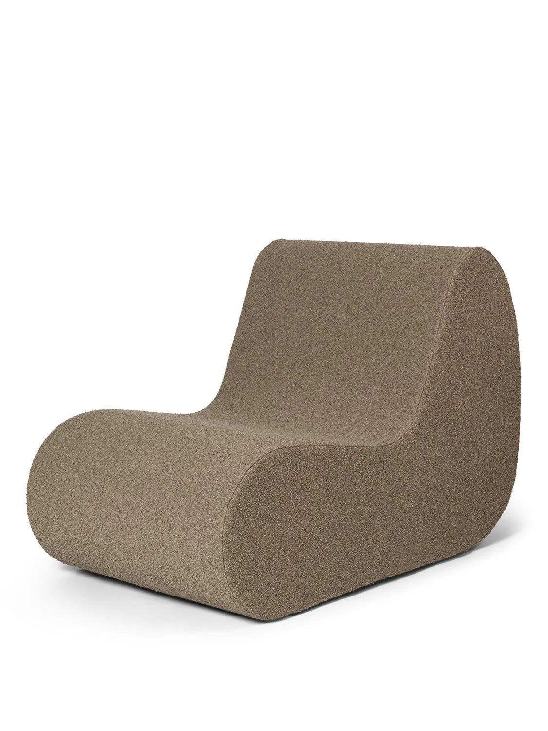 Luxuriöses Rouli Modul aus Bouclé für zeitlose Wohnraumgestaltung.