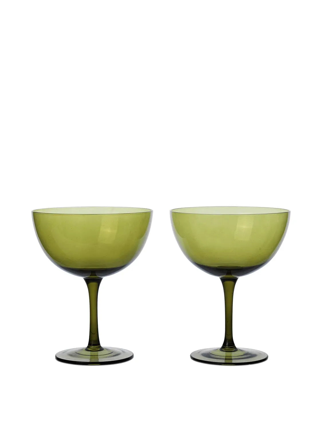 Luxuriöse Host Cocktailgläser von Ferm Living, 2er-Set, handgefertigt.