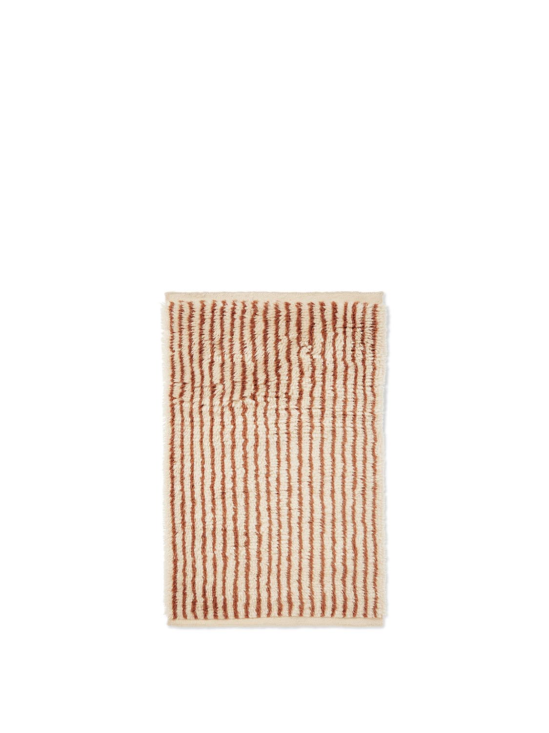 Eleganter Ferm Living Teppich 80x120 cm aus hochwertiger Wolle.