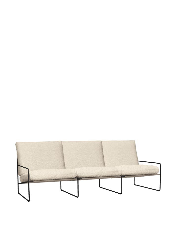 Desert 3-Sitzer in Schwarz/Weiss präsentiert im Onlineshop von KAQTU Design AG. Lounge Sofa ist von Ferm Living
