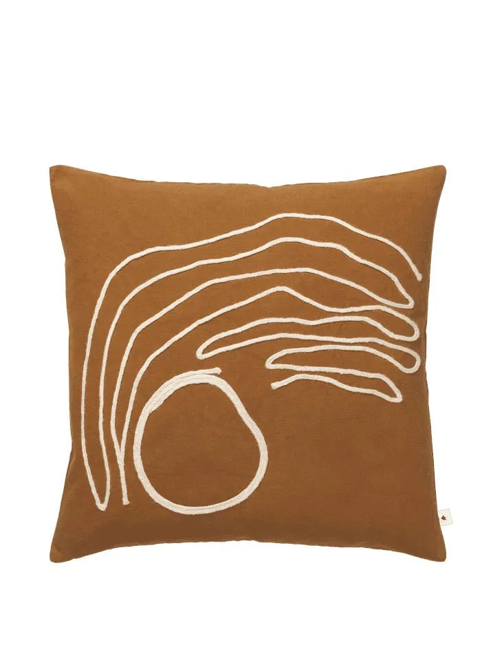Jot Kissenbezug in Aged Gold präsentiert im Onlineshop von KAQTU Design AG. Deko Kissenbezug ist von Ferm Living
