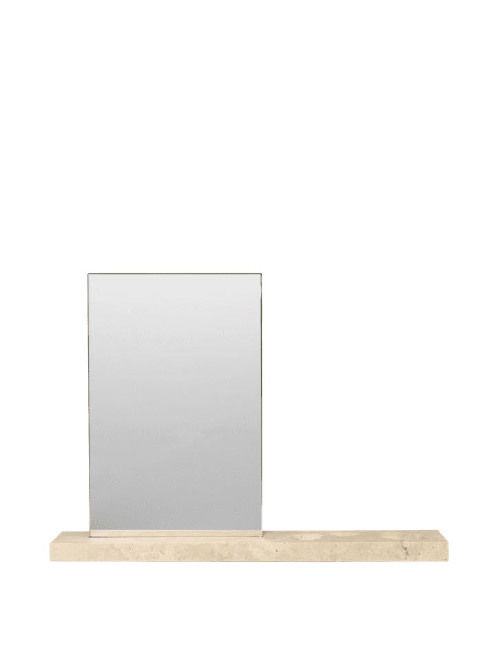 Caseta Tischspiegel in Travertin präsentiert im Onlineshop von KAQTU Design AG. Tischspiegel ist von Ferm Living