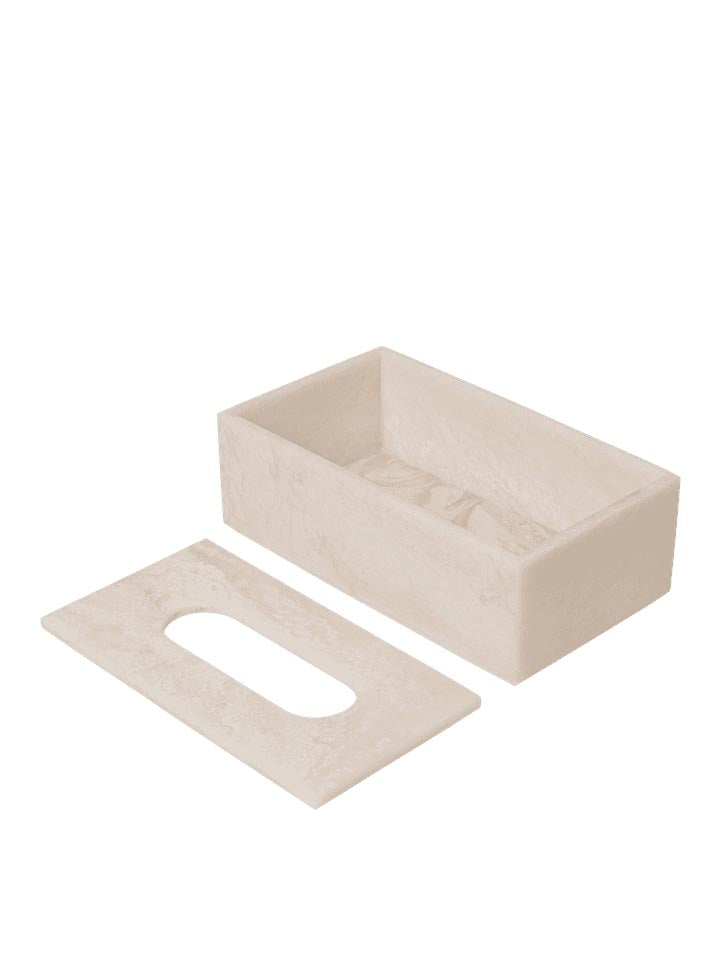 Mist Taschentuchbox in Pearl präsentiert im Onlineshop von KAQTU Design AG. Badzubehör ist von Ferm Living