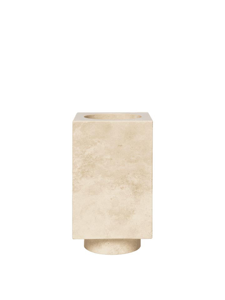 Hew Vase  in Travertin präsentiert im Onlineshop von KAQTU Design AG. Vase ist von Ferm Living