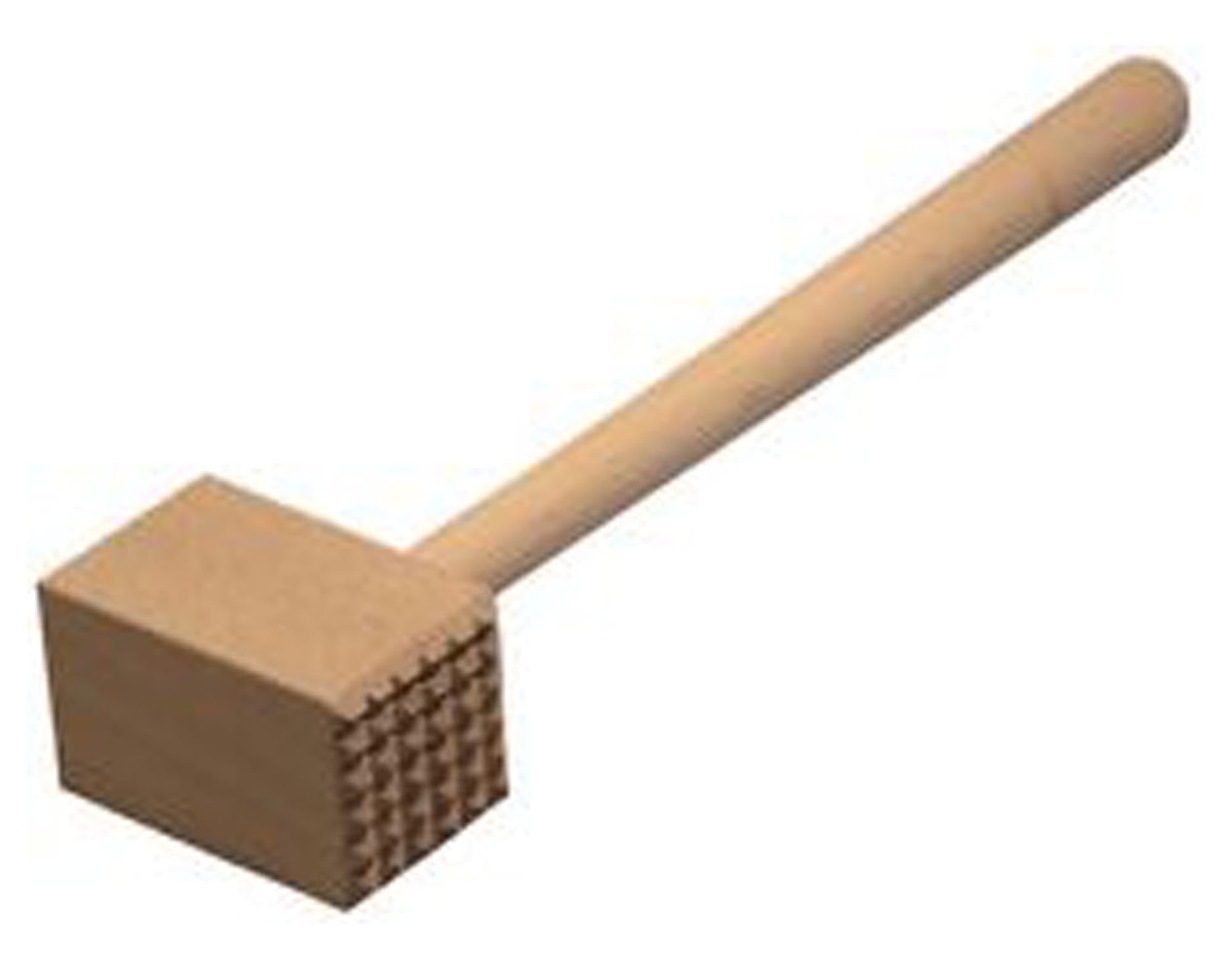 Robuster Fleischhammer aus Buchenholz, 30 cm, von STRONGHOLD. Ideal zum Zartklopfen von Fleisch, Fisch und Gemüse. Antibakteriell, langlebig.