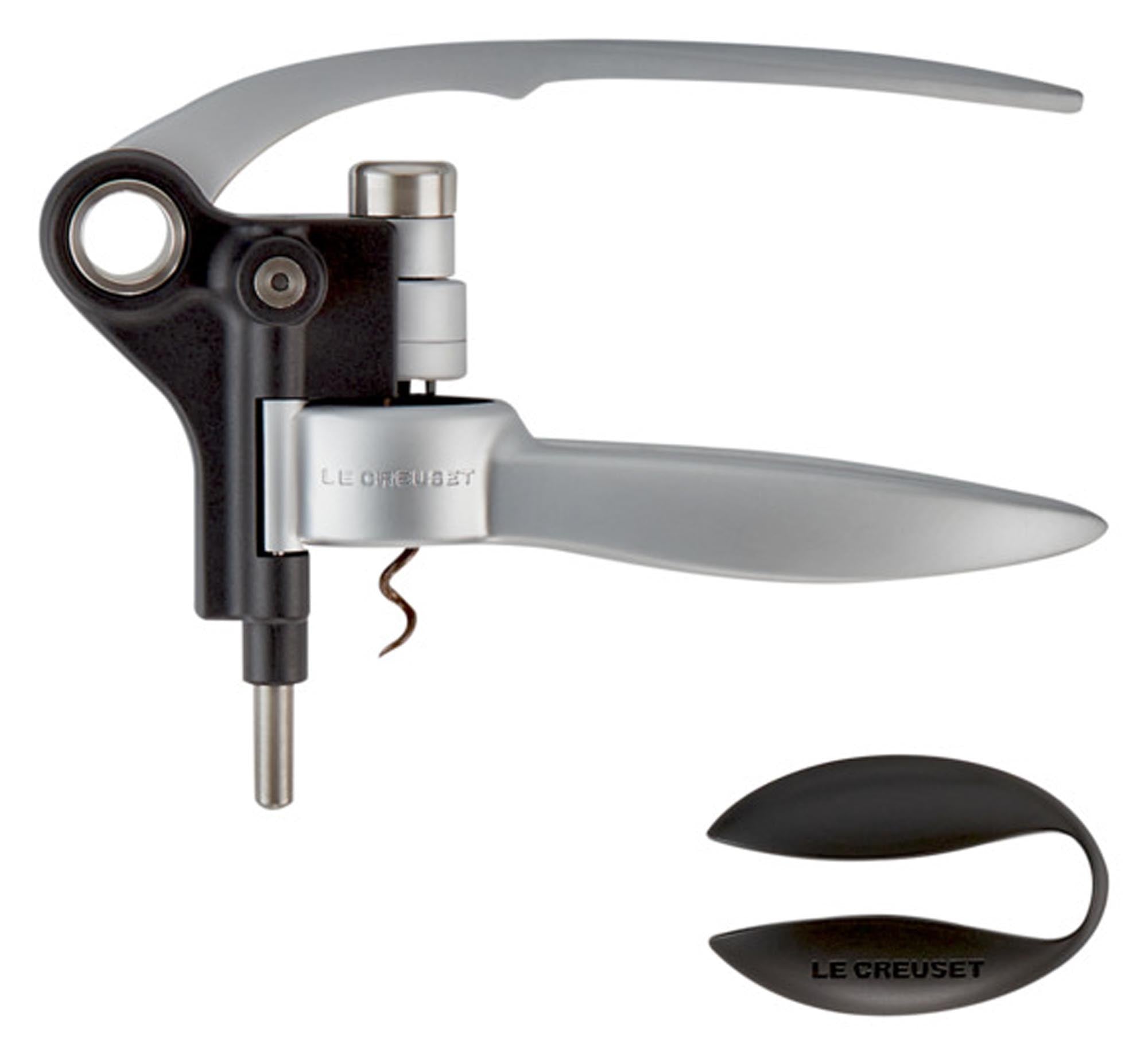 LE CREUSET Korkenzieher Leverpull LM-250 silber in Silber präsentiert im Onlineshop von KAQTU Design AG. Weinzubehör ist von LE CREUSET
