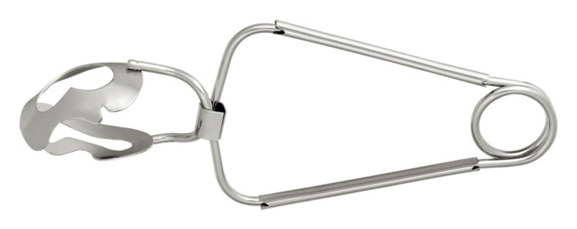 Elegante Schneckenzange aus Edelstahl, 15 cm, von SCHWARZ: robust, hygienisch, ideal für stilvolles Servieren von Schnecken.