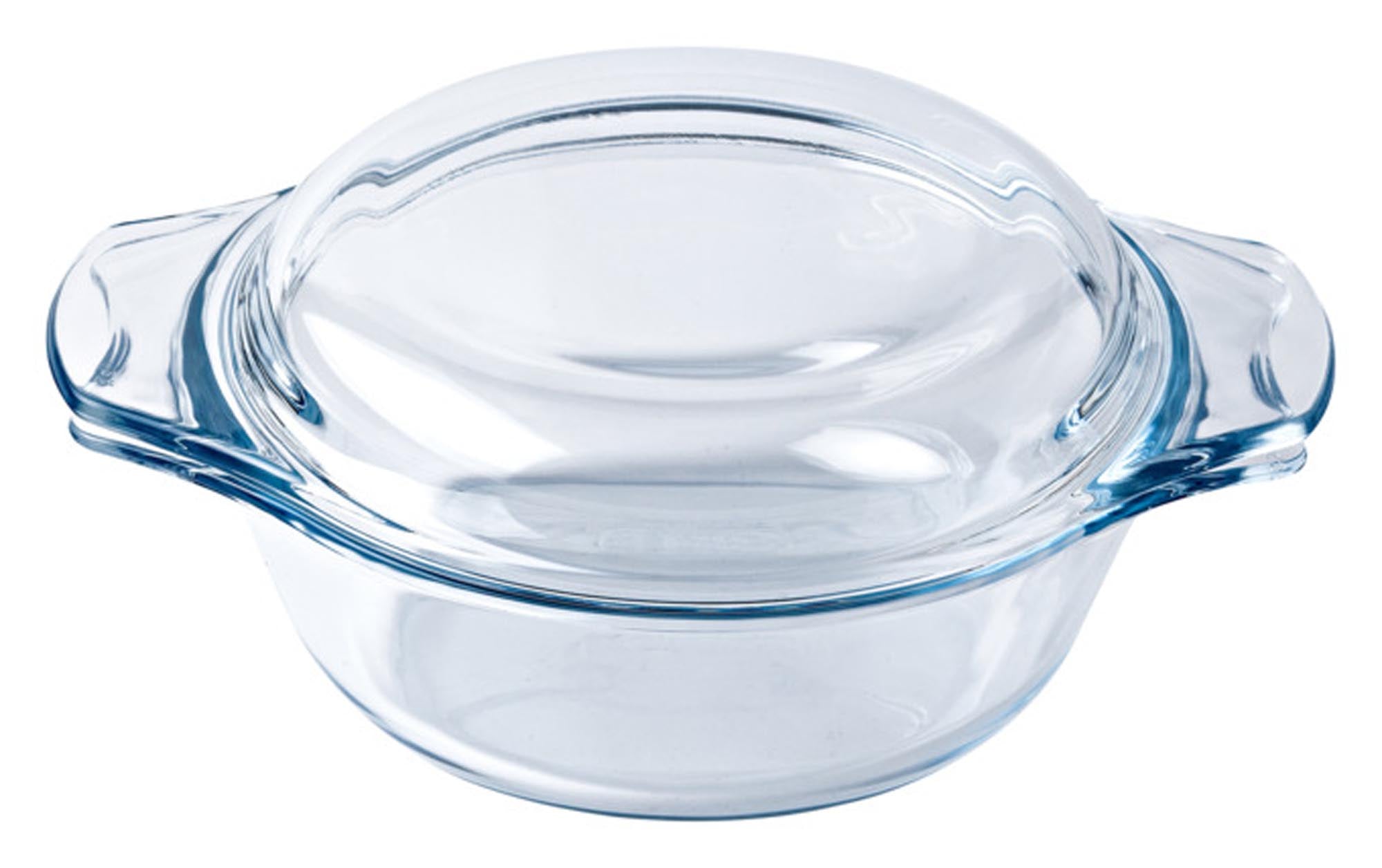 Runde PYREX Kasserolle 2,1L: Vielseitig, hitzebeständig, für alle Herdarten inkl. Induktion, ideal zum Kochen und Schmoren.