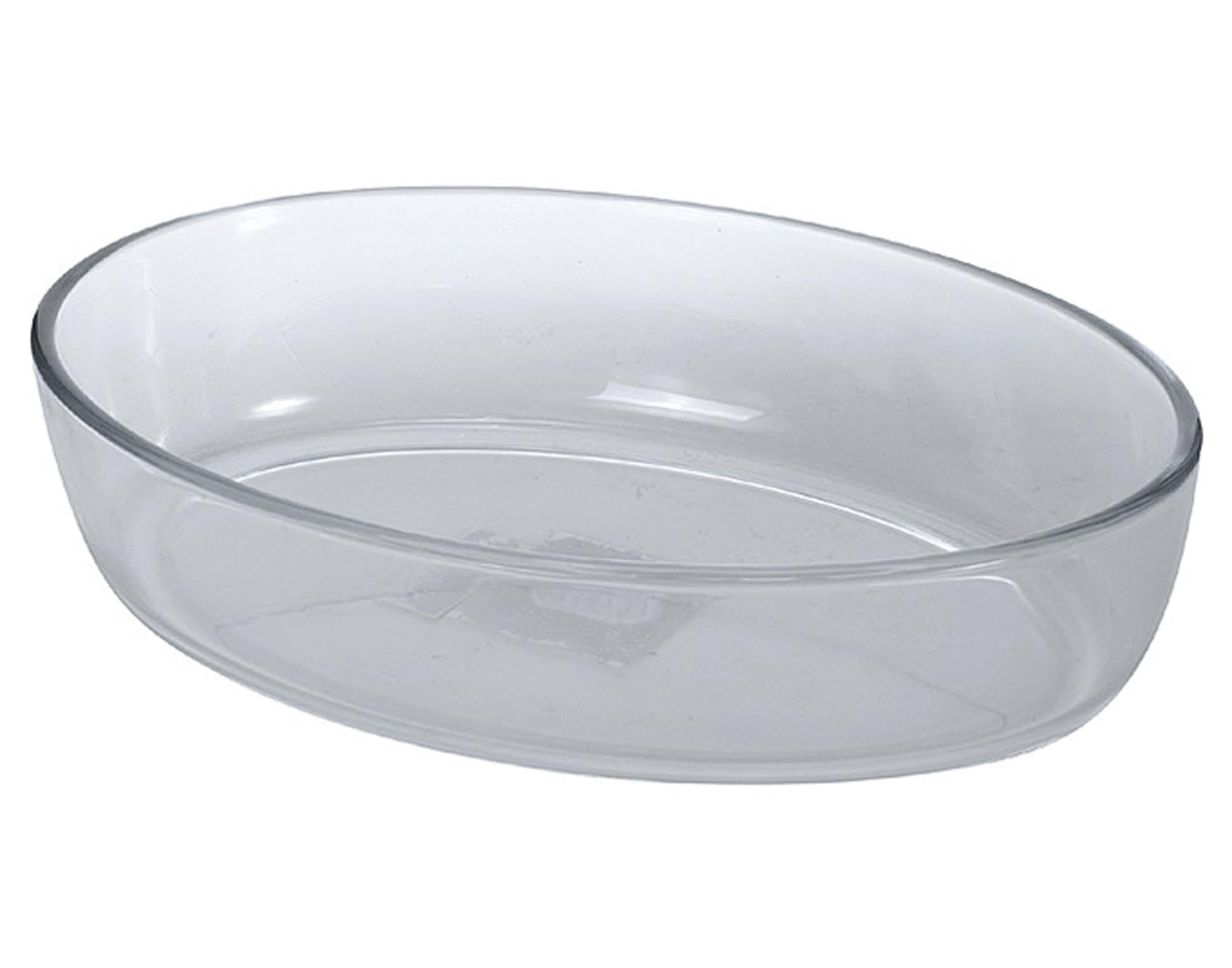Ovaler Glasbräter von PYREX, 21x13 cm, hitzebeständig bis 300°C, ideal für kleine Portionen, spülmaschinenfest, elegant und vielseitig.