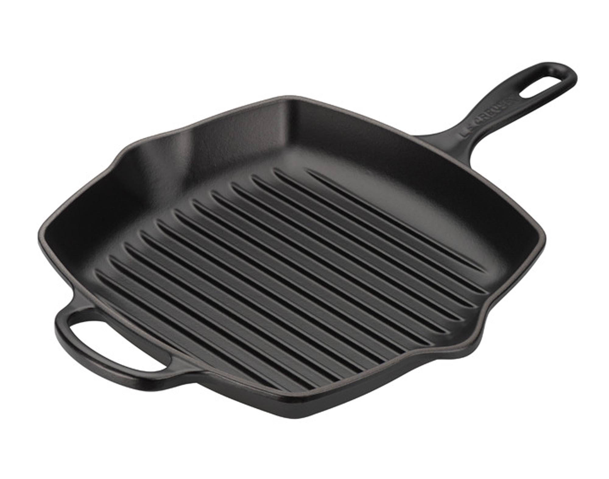 LE CREUSET Grillpfanne Signature schwarz 26x26 cm in Schwarz präsentiert im Onlineshop von KAQTU Design AG. Grillzubehör ist von LE CREUSET