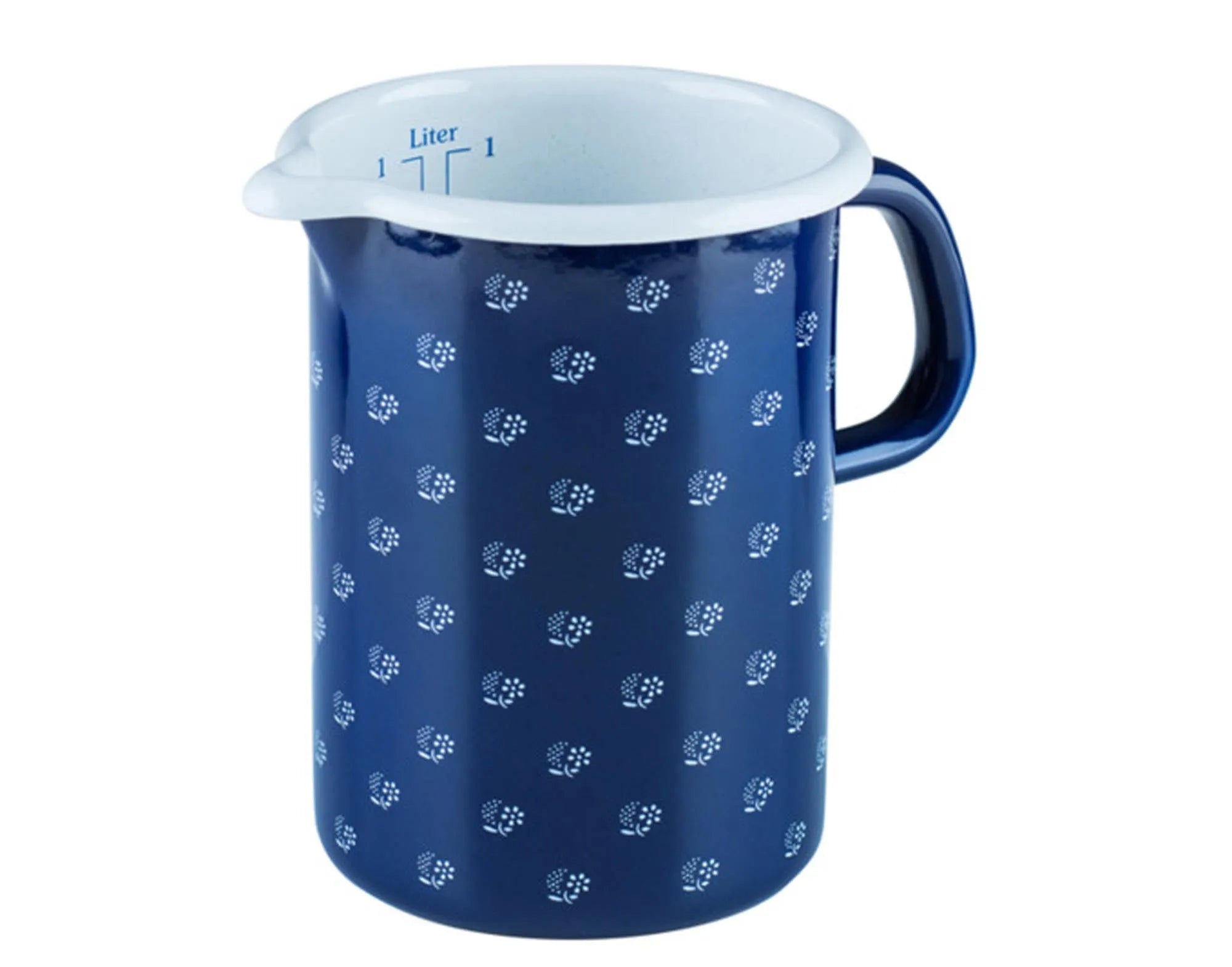 RIESS Messbecher dirndlblau 1.0 l ø 10 cm in  präsentiert im Onlineshop von KAQTU Design AG. Küchenhelfer ist von RIESS