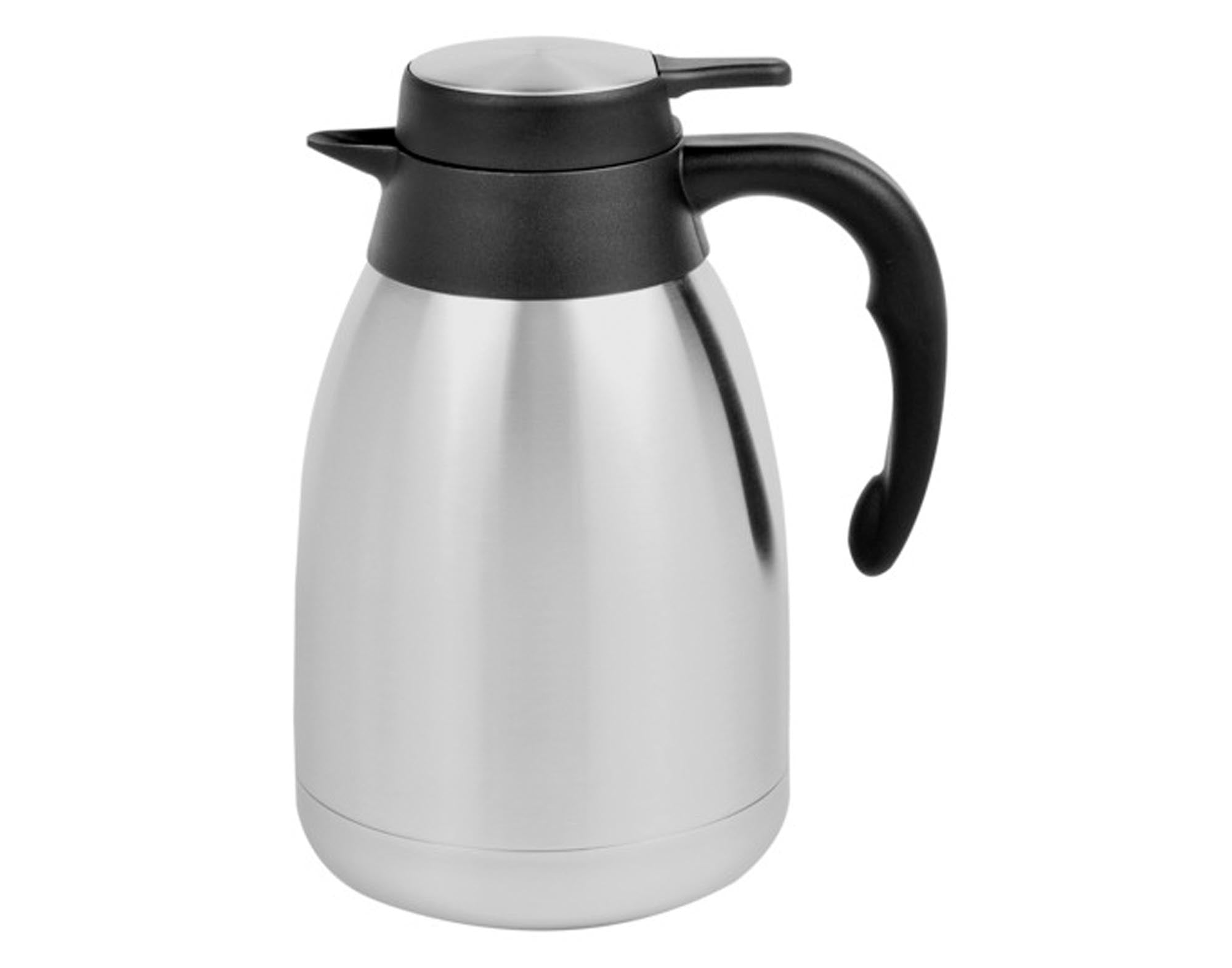 Elegante Isolierkanne Inox 1.5 l von EVA COLLECTION: Edelstahl, 1.5 l, hält Getränke warm/kalt, stilvoll und langlebig.