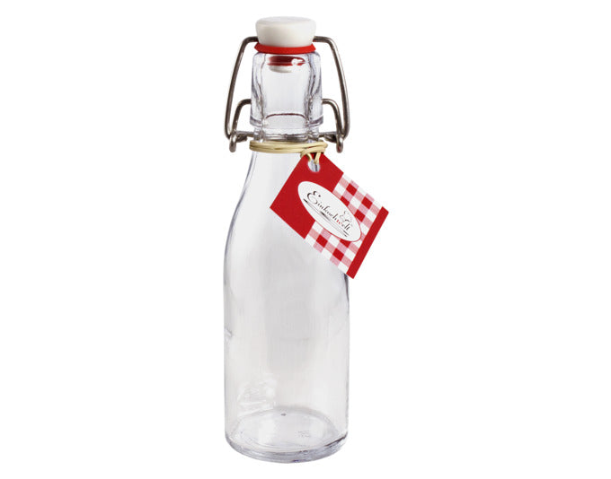 Bügelflasche rund 200 ml in  präsentiert im Onlineshop von KAQTU Design AG. Flasche ist von EINKOCHWELT