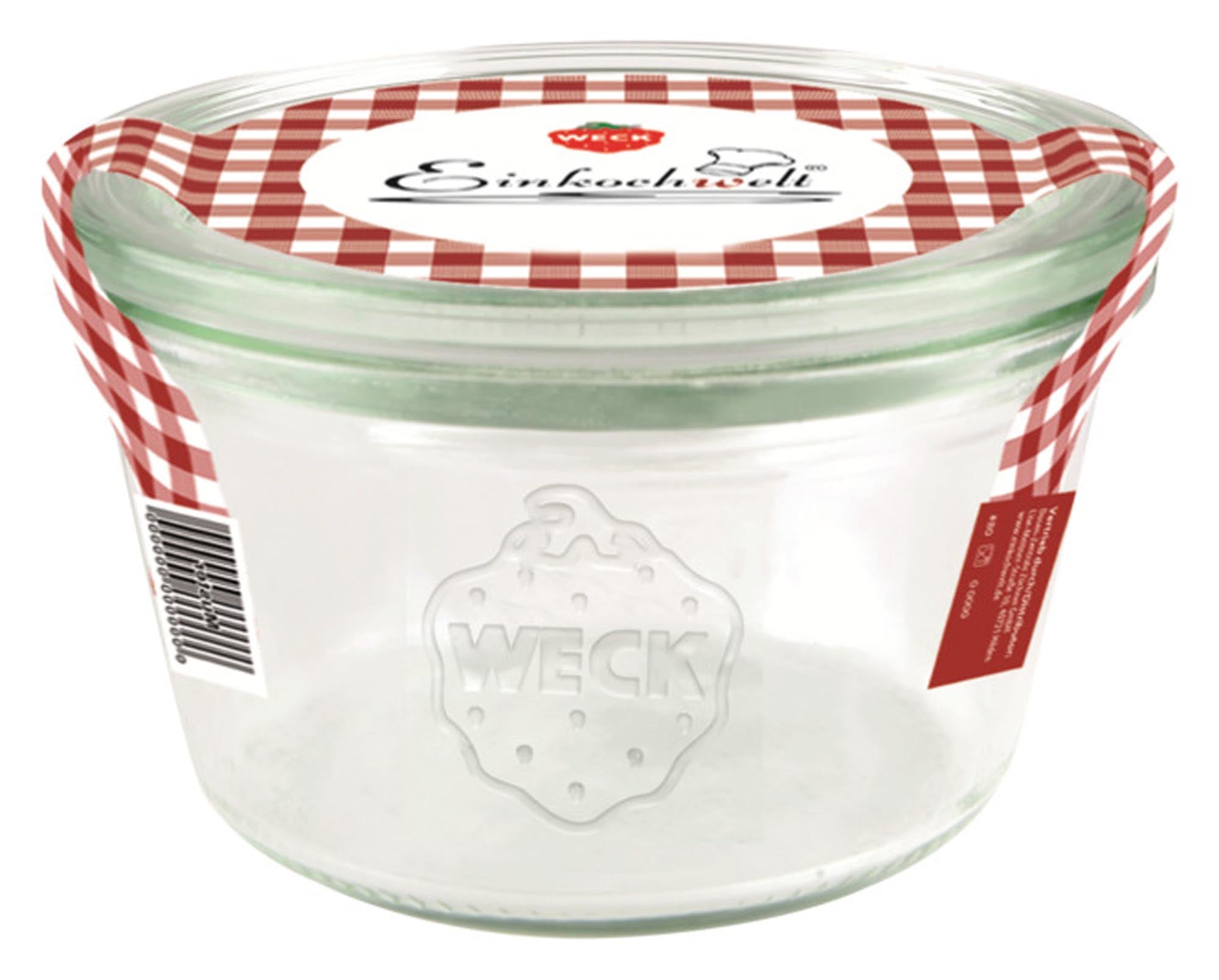 WECK Einmachglas Sturzform mit Deckel 290 ml ø 100 mm in  präsentiert im Onlineshop von KAQTU Design AG. Aufbewahrungsbehälter ist von WECK
