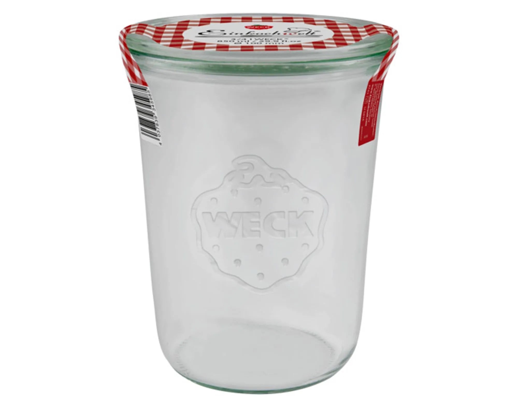 WECK Einmachglas Sturzform mit Glasdeckel 850 ml ø 100 mm in  präsentiert im Onlineshop von KAQTU Design AG. Aufbewahrungsbehälter ist von WECK