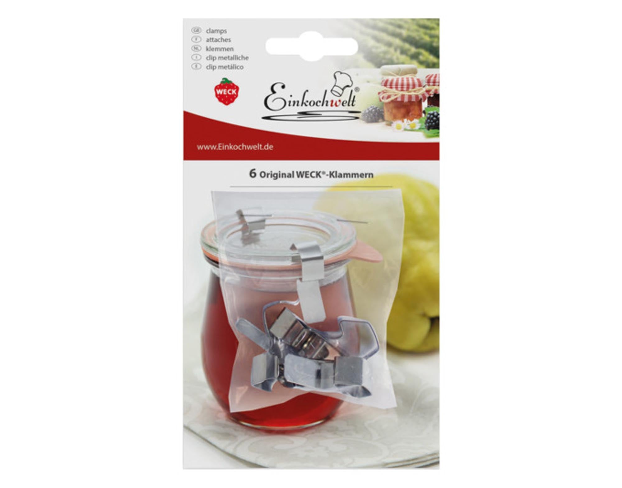 WECK Klammern 6 Stück in  präsentiert im Onlineshop von KAQTU Design AG. Küchenhelfer ist von WECK