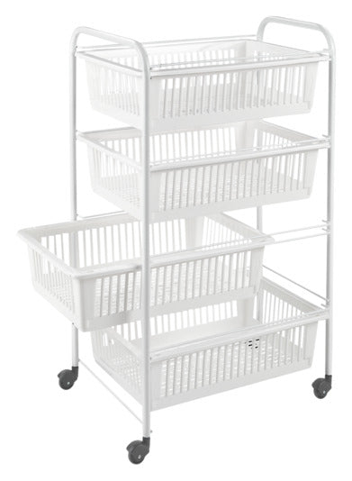 METALTEX Gemüsewagen Jumbo weiss in  präsentiert im Onlineshop von KAQTU Design AG. Servierwagen ist von METALTEX