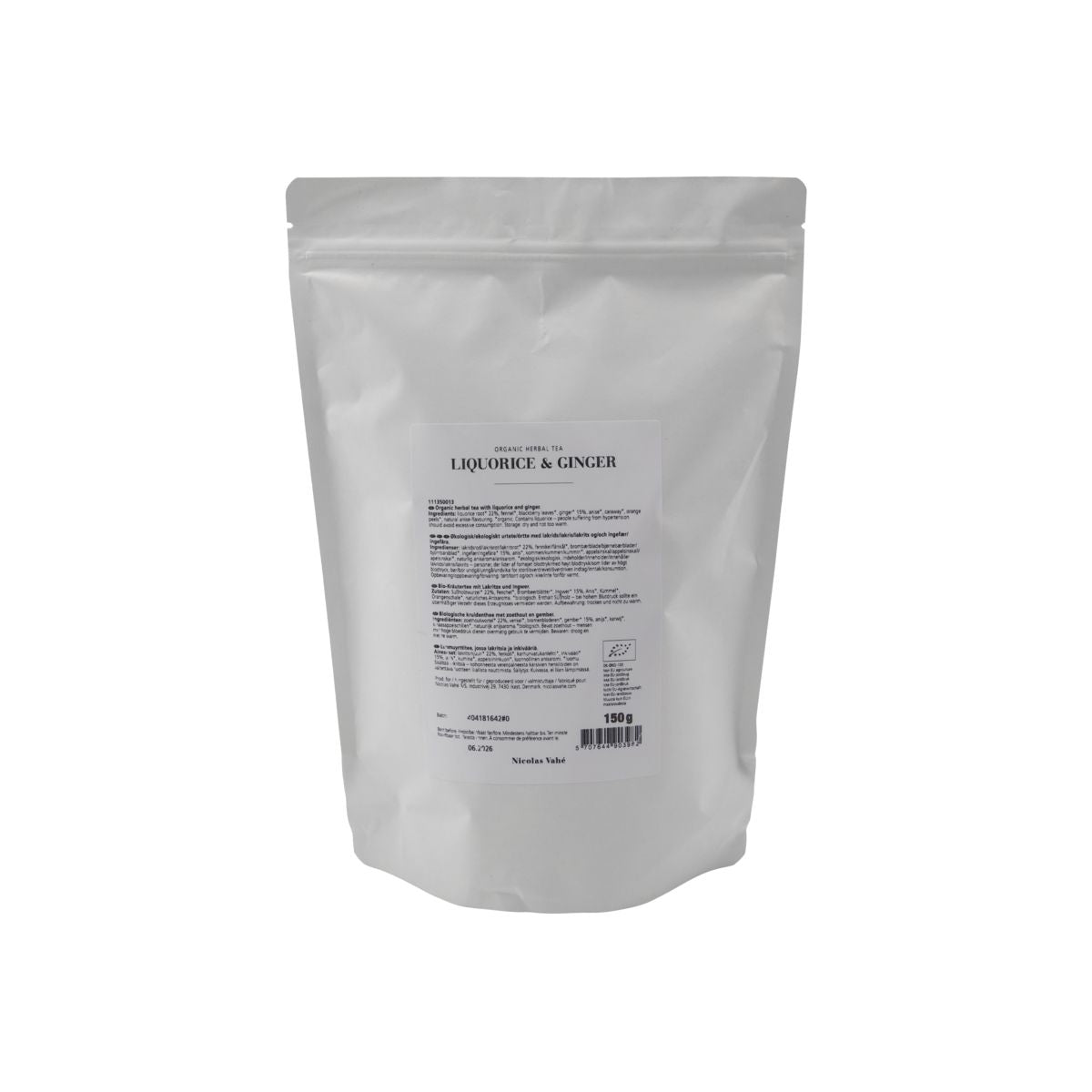 Tè biologico, liquore e zenzero, 100 x 1,5 g.