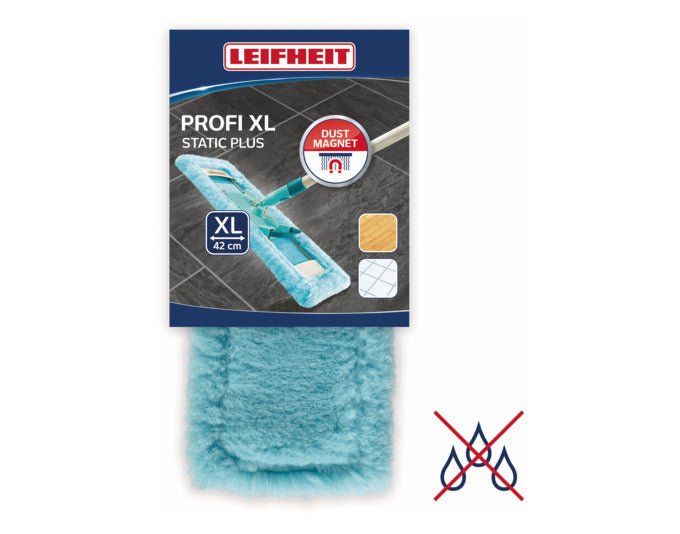 Ersatzbezug Profi XL static plus von Leifheit: Ideal für gründliche Reinigung, statische Wirkung, passend für Profi XL Wischer.