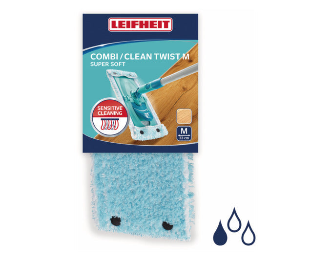 Ersatzbezug für Clean Twist M und Combi M, super soft, ideal für empfindliche Böden, von LEIFHEIT.