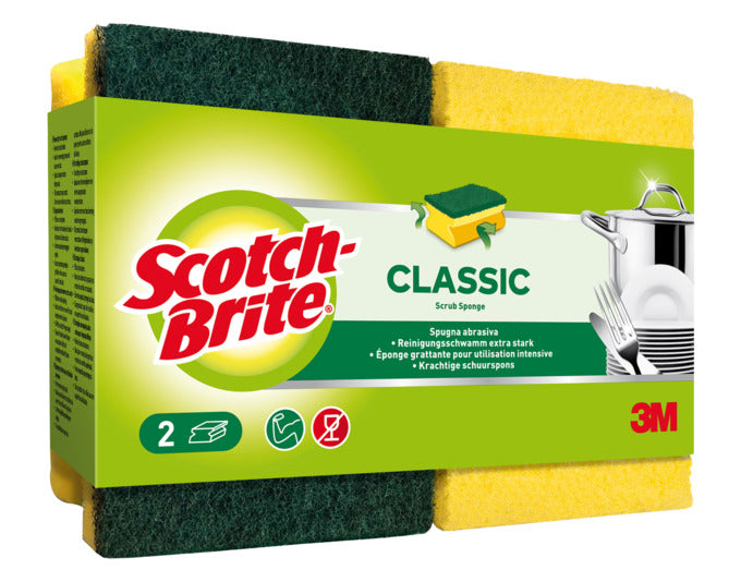 SCOTCH-BRITE Griffschwamm Classic 2 Stk. in  präsentiert im Onlineshop von KAQTU Design AG. Haushaltshilfen ist von SCOTCH-BRITE