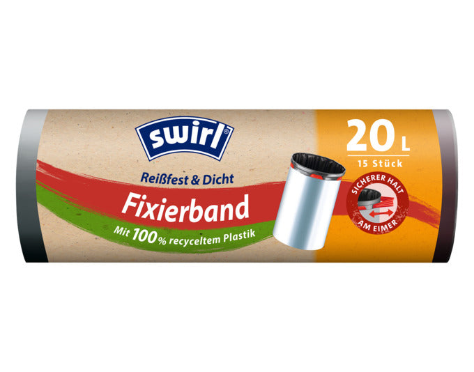 SWIRL Abfallsäcke Elastik Band 20 l in  präsentiert im Onlineshop von KAQTU Design AG. Haushaltshilfen ist von SWIRL