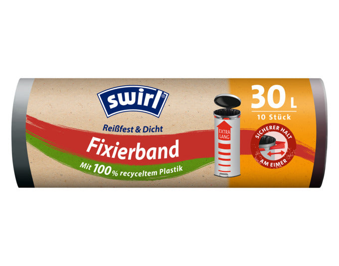 SWIRL Abfallsäcke Elastik Band 30 l extra lang