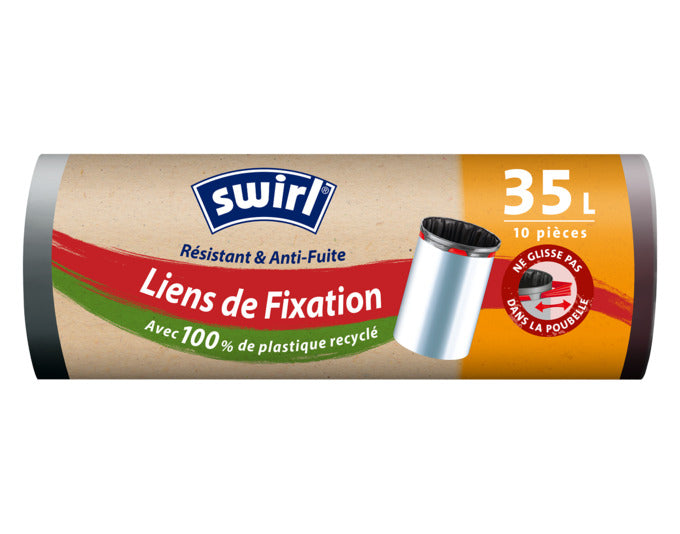 SWIRL Abfallsäcke Elastik Band 35 l