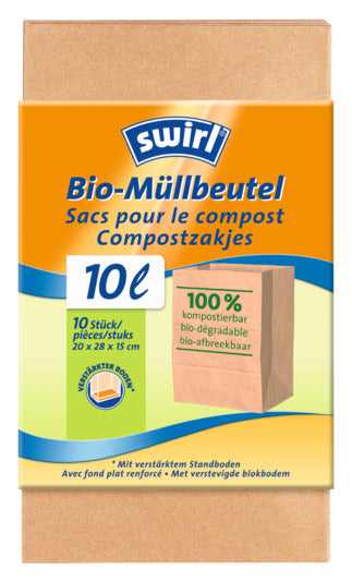SWIRL Papierbeutel Bio 10 l in  präsentiert im Onlineshop von KAQTU Design AG. Reinigung & Wäsche ist von SWIRL