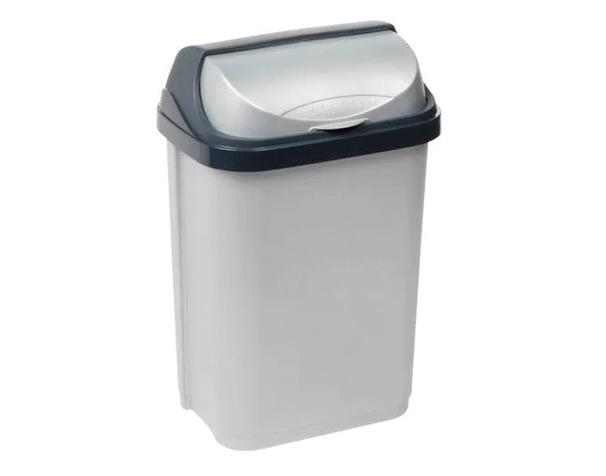 KEEEPER Abfalleimer rasmus silber 10 l 19x25.5x39 cm in  präsentiert im Onlineshop von KAQTU Design AG. Mülleimer ist von KEEEPER