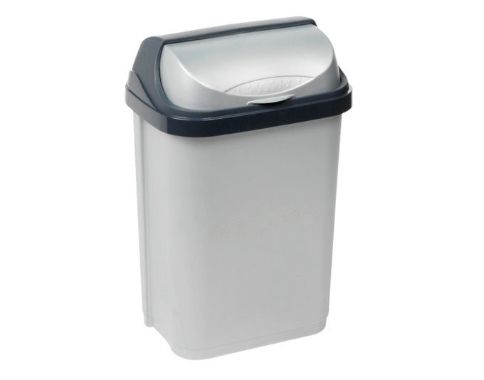 KEEEPER Abfalleimer rasmus silber 10 l 19x25.5x39 cm in  präsentiert im Onlineshop von KAQTU Design AG. Mülleimer ist von KEEEPER