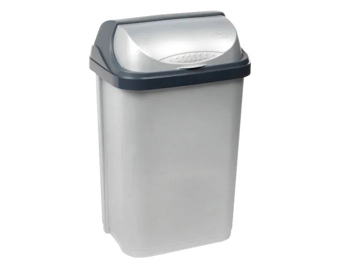 KEEEPER Abfalleimer rasmus silber 25 l 26x34x54 cm in  präsentiert im Onlineshop von KAQTU Design AG. Mülleimer ist von KEEEPER