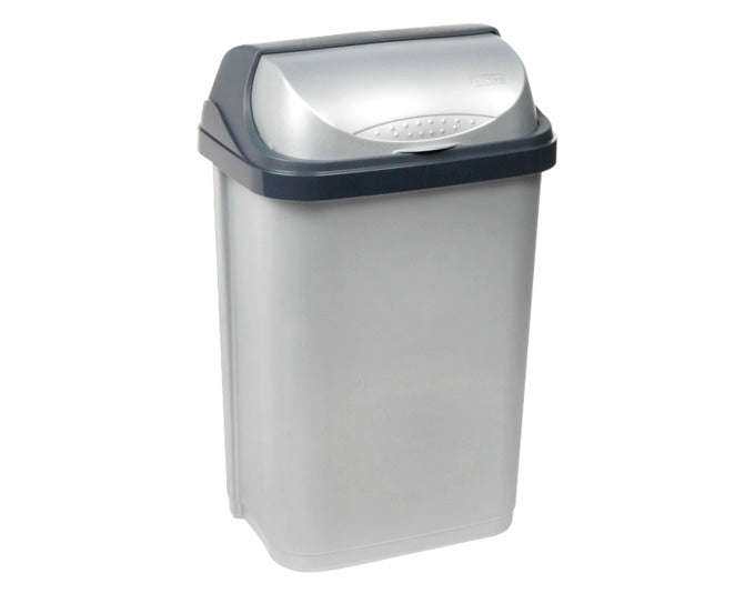 KEEEPER Abfalleimer rasmus silber 25 l 26x34x54 cm in  präsentiert im Onlineshop von KAQTU Design AG. Mülleimer ist von KEEEPER