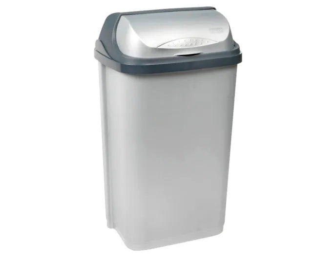 KEEEPER Abfalleimer rasmus silber 50 l 29.5x39x67.5 cm in  präsentiert im Onlineshop von KAQTU Design AG. Mülleimer ist von KEEEPER