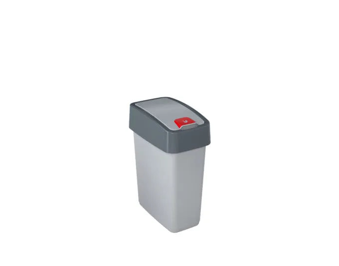 KEEEPER Abfalleimer magne silber 10 l 36.5x29.5x18 cm in  präsentiert im Onlineshop von KAQTU Design AG. Mülleimer ist von KEEEPER