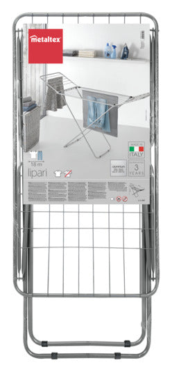 Praktischer METALTEX Wäschetrockner Lipari mit 2 Gittern, ideal für platzsparendes Trocknen von Kleidung und Wäsche.