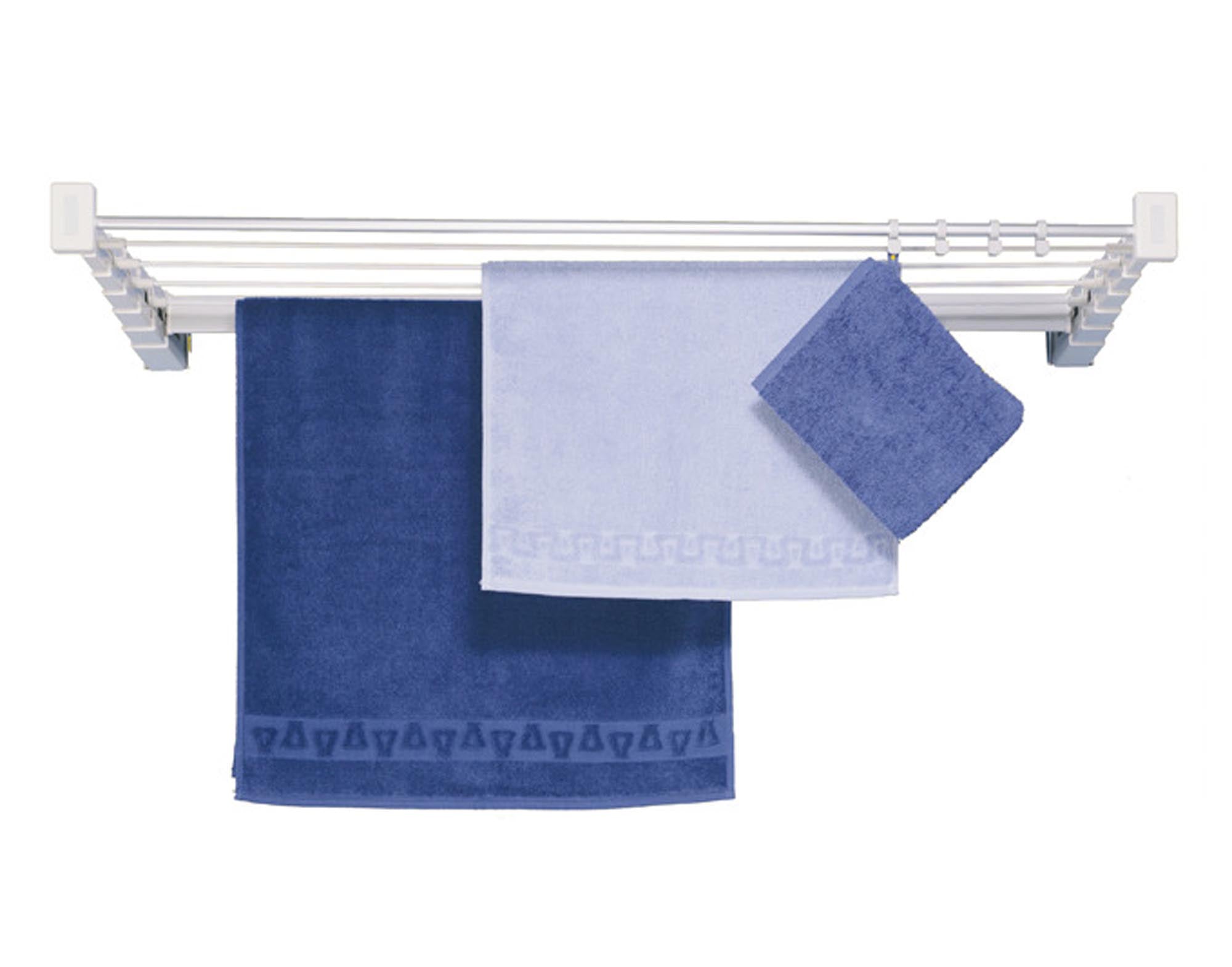 Der STEWI Wäschetrockner Teleskop in Weiss (80 cm) bietet flexible, platzsparende Wäschepflege mit stabiler, rostfreier Aluminiumkonstruktion.