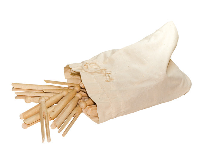 REDECKER Wäscheklammern im Baumwollbeutel 50 Stück 10.5 cm in  präsentiert im Onlineshop von KAQTU Design AG. Haushaltshilfen ist von REDECKER