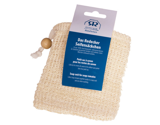 REDECKER Seifensäckchen Sisal mit Baumwollband 12.5x11 cm in  präsentiert im Onlineshop von KAQTU Design AG. Seifenspender ist von REDECKER